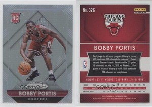 2015-16 Panini Prizm Rookies Silver Prizm Bobby Portis #326 Rookie RC