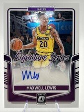 2023-24 Donruss Optic Maxwell Lewis #SS-LEW Signature Series Auto LA Lakers