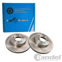 2X Rap Brakes Bremsscheiben 288Mm BelÜFtet Vorne Passend FüR Mercedes C-KLASSE |