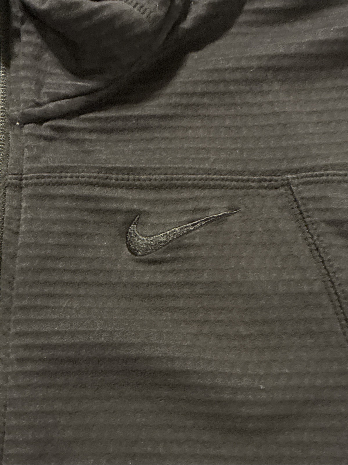 SACAI X NIKE Nike Therma Fit Giacca nera con cappuccio e zip intera donna TAGLIA SMALL