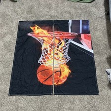 2 Basketball Window Curtains Boys Sports Decor FREE SHIPPING New Bedroom