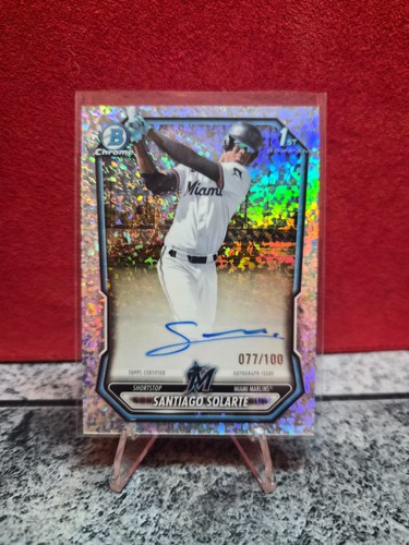 2026 Bowman Chrome Auto - Santiago Solarte CPA-SS - Mini Diamond /100 (RC, AU)