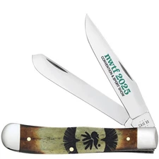 CASE XX KNIVES 2025 NWTF NATURAL BONE TRAPPER 6254 SS #NWTF25 POCKET KNIFE