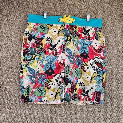 Robert Graham Shorts Mens Sz 36 Multicolor Floral Drawstring Pockets Lined