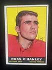 New ListingRoss O'Hanley Autographed  1961 Topps AFL Football Card #178 Patriots Died 1972