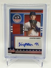 2023 Panini USA Baseball Stars & Stripes Blue Leighton Harris #NTDP-LH Auto /25
