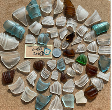 Genuine Surf Tumbled sea glass from japan bottle mouth