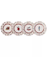 VILLEROY  BOCH LOT OF 4 ANNIVERSARY PLATE SET TOY'S DELIGHT COLLECTION