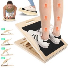 Wadendehner Schrägbrett aus Holz Slant Board mit 5 Winkeln und Trainingsgeräte