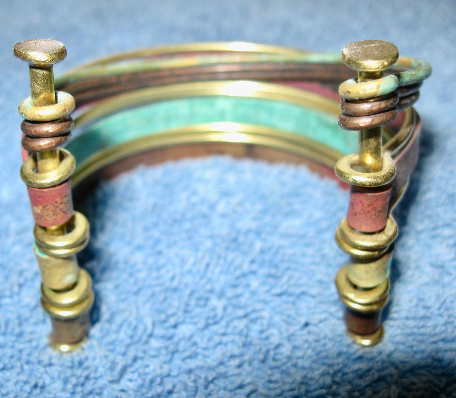 Connected 11 Bangles Bracelet; Multicolor; Golden… - image 7
