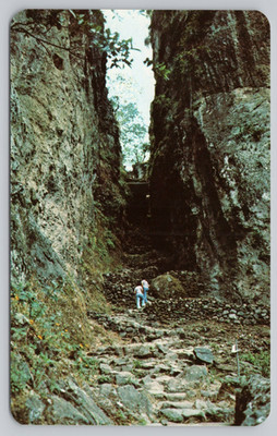 Postcard The Way Up to the Shrine of the Tepozteco Tepoztlan Mor. Mexico