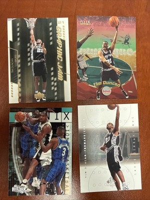 Lot Of (4) Tim Duncan Cards 2000/2001 Fleer Mystique / Upper Deck