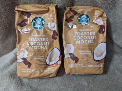 Starbucks Ground Coffee Toasted Coconut Mocha Flavored 11 Ounce (Pack of 2)