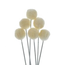 50Pack Yellow Wool Daubers Ball Brush Leather Dye Dauber Dyeing Applicator