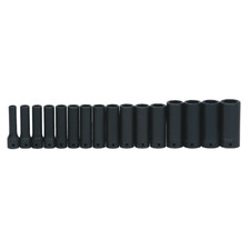 16-piece 12 Drive Deep 6-point Impact Socket Set Metric Williams Ms-14-16rc