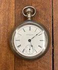 Antique 1913 Elgin National Watch Co. Silver Pocket Watch Open Face Pocket Watch