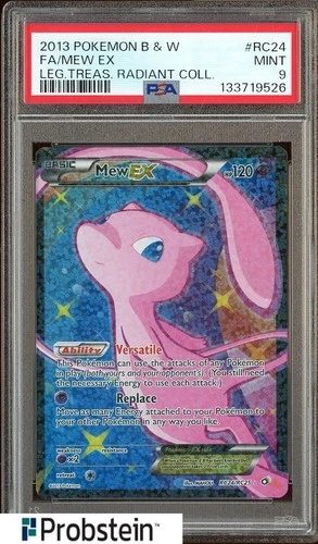 2013 Pokemon B & W Legend Treasures Radiant Collection #RC24 Mew ex PSA 9 MINT