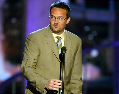 Matthew Perry speaks stage during TV Land Awards Hollywood Pallad- 2003 Photo 1