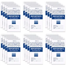 24 Pcs Reporters Notebook Top Bound Spiral Pocket Notepad 4 x 8 Inches Report...