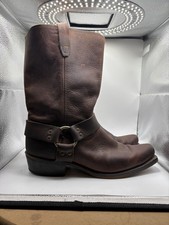 Durango Harness Boots Brown Leather Distresse...