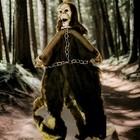 CREEPY SHROUDED SKULL HALLOWEEN SKELETON HANGING DECOR SPOOKY SM NWT — photo 1