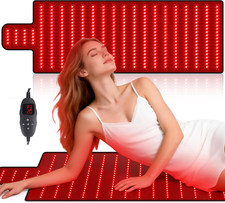 Red Light Therapy Mat for Full Body, High-Density LED Infrared Light with 5 Inte