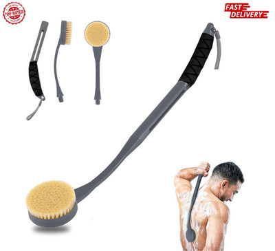 Back Scrubber for Shower,20.5'' Bath Brush Long Handle for Deep Cleaning,Back