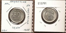 *Argentina Coin, 50 Centavos 1955 [E13791]8a7