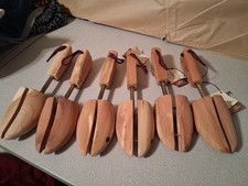 1 Pair Johnston  Murphy J M Adjustable Cedar Shoe Keepers Stretchers Sz Medium