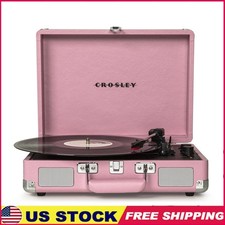 Cruiser Plus Bluetooth Record Player 3 Speed Turntable W/ Built-in Speakers New