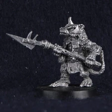 Skaven Glave Clan Rat w/ Halberd Chaos Ratmen 80s C47 Metal Citadel L342
