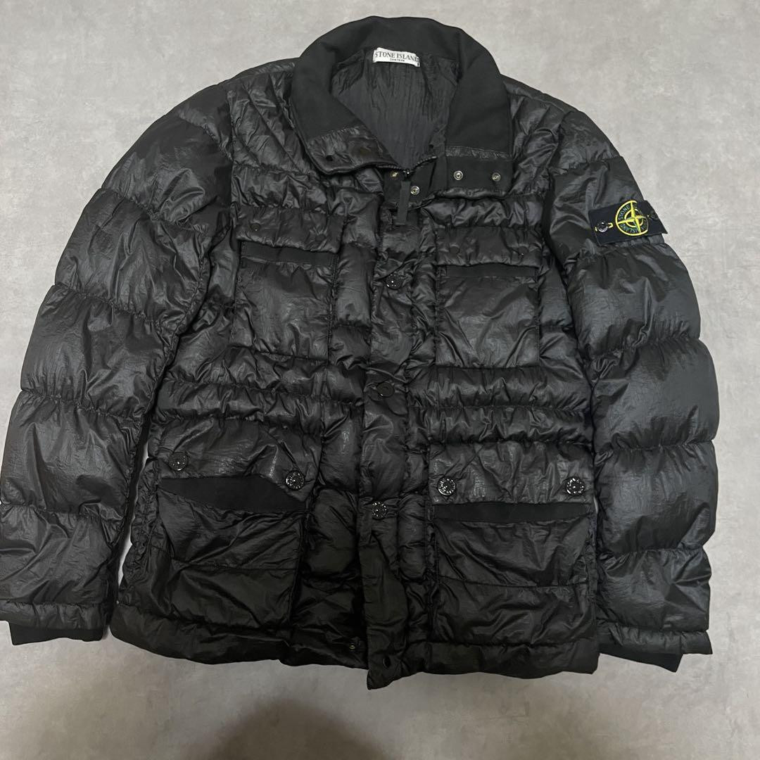 STONE ISLAND Garment Down Jacket BLACK Size S | eBay