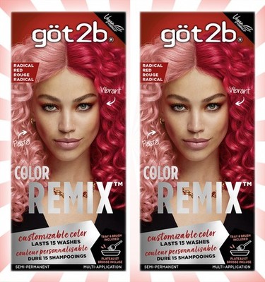 2 got2b Color Remix Semi-Permanent Hair Color Radical Red 092