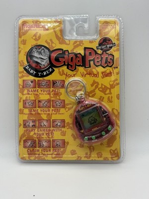 Vintage 1997 Giga Pets Baby T-Rex The Lost World Jurassic Park NOS Tiger LCD 