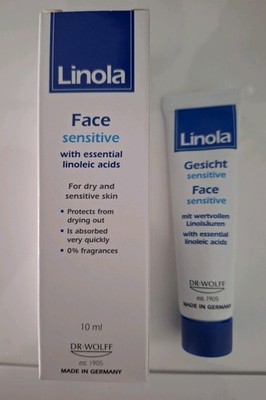 Linola Face Gesicht Cream Sensitive mit Linolsäuren 10ml Neu OVP MHD 10/26