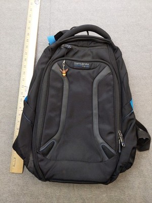 Samsonite Black 18'' VizAir Laptop Backpack Mens Travel Bag Tablet Compartment