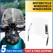 Motorcycle Universal Windshield Wind Screen Deflector Extension Spoiler Clear UK