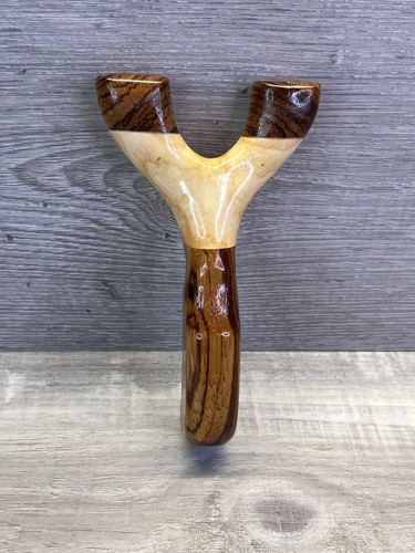 Handmade Natural Wood Slingshot – Custom Wooden Frame – Traditional Fork