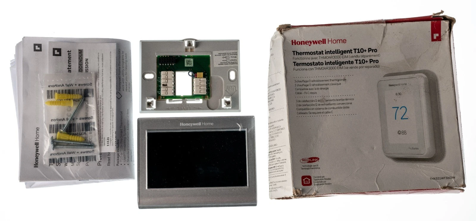 Honeywell Home T10+ pro Smart Thermostat THX321WF3003W Damaged Wire Insert PART