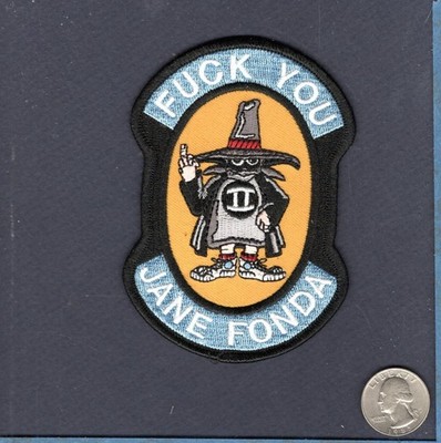 F#%K Hanoi Jane Fonda Vietnam F-4 Phantom USAF US Navy USMC Staffelabzeichen