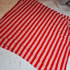 NEW Heather Red Bright Red Striped Stretch Fabric 38 x 70 Lightweight Kn
