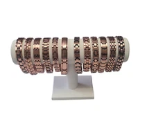 Copper Magnetic Link Bracelet - Oxidized Copper Arthritis Pain Therapy Bracelet