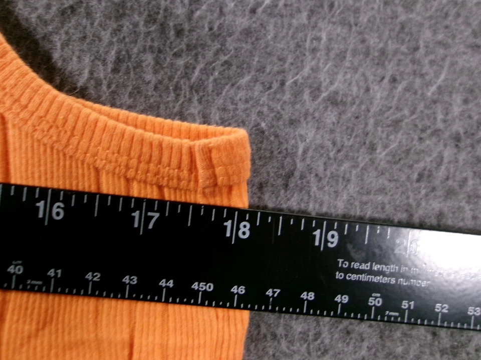 Camiseta sin mangas Circo Top Niñas Extra Grande Naranja Cuentas Cuello Redondo Costal Playa Foto 3 de 4