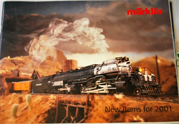 Folleto Märklin de novedades 2001, New items for 2001,  Inglés