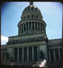 HAVANA Cuba Capito Building - 1954 Stereo Realist slide #562