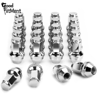 24PCS Chrome Lug Nuts M14x2 For Ford F-150 Expedition Navigator Lincoln 2000-14