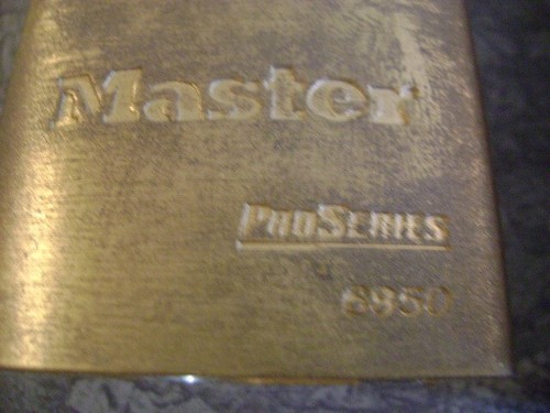 Master Lock 6850Ka10g202 Padlock, Keyed Alike, Long Shackle, Brass NEW IN BOX - Picture 3 of 9