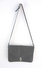 Vintage 70's Genuine Black Snake Skin and Leather Purse/Handbag,
