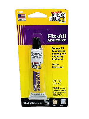 The Original Super Glue Fix All Adhesive (5/8oz)Multi Purpose Strong Clear