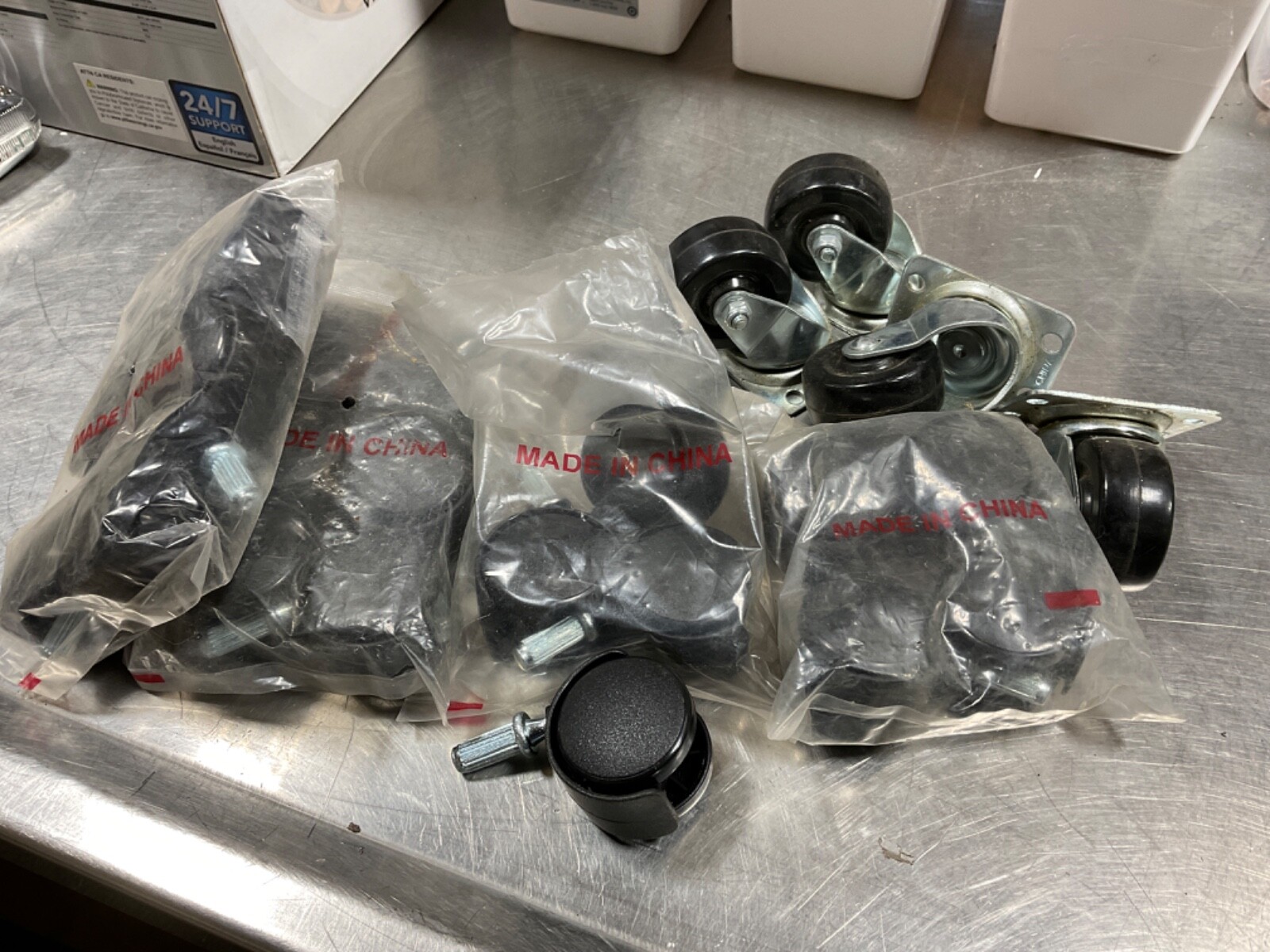 Hardwood Floor Office Chair Caster Wheels Replacement Set-image